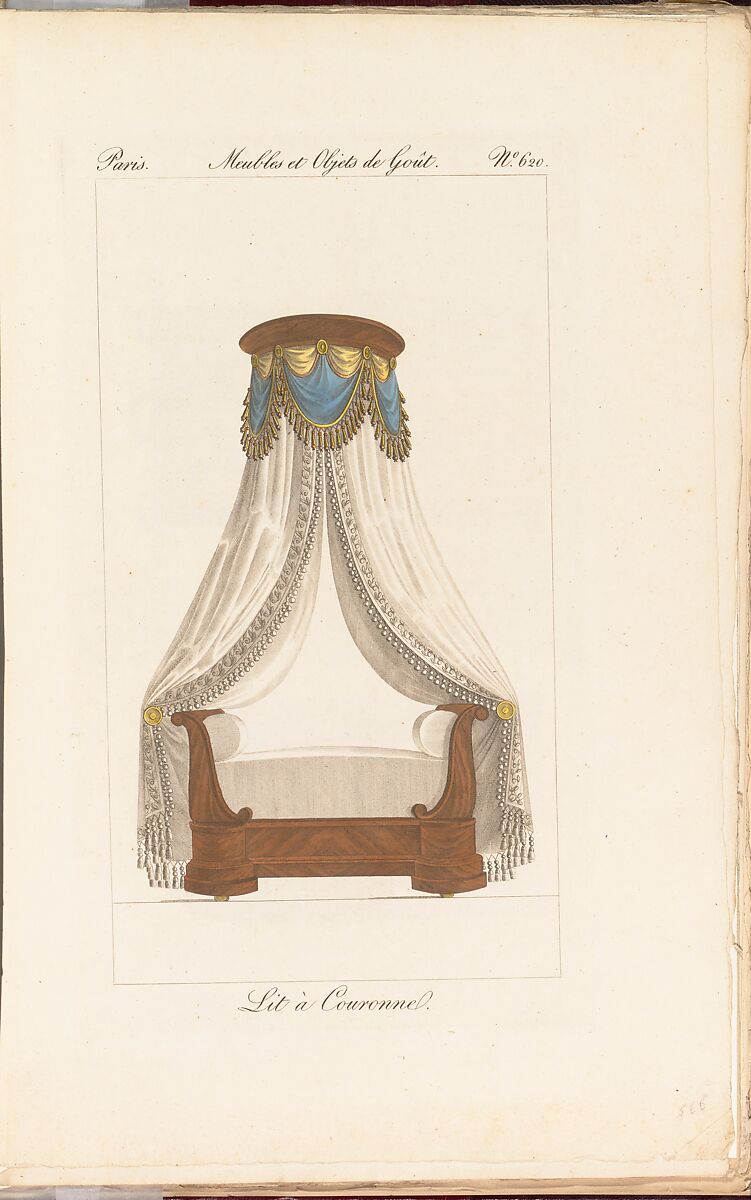 Collection de Meubles et Objets de Goût, vol. 1, Edited by Pierre de La Mésangère (French, Pontigné 1761–1831 Paris), Engraving, hand-colored