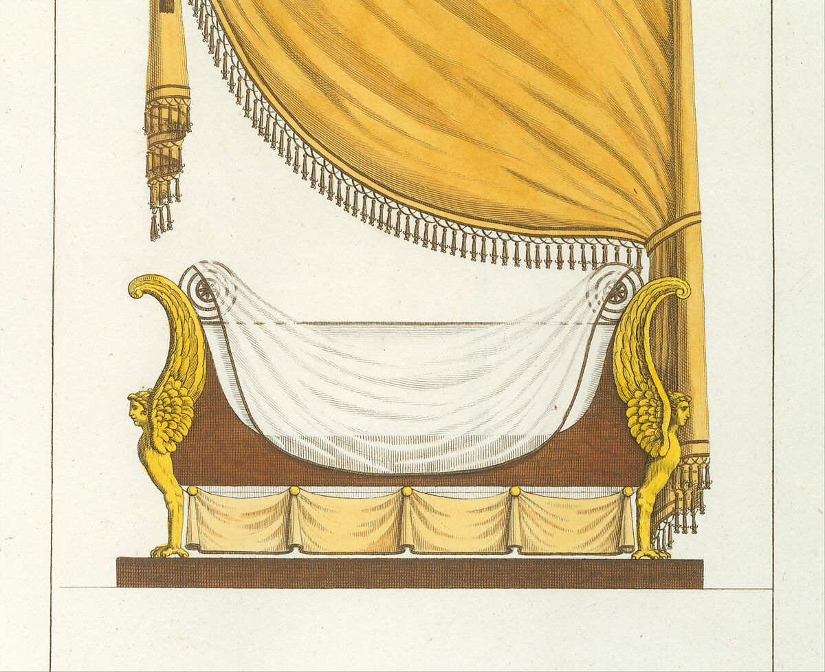 Collection de Meubles et Objets de Goût, vol. 1, Edited by Pierre de La Mésangère (French, Pontigné 1761–1831 Paris), Engraving, hand-colored