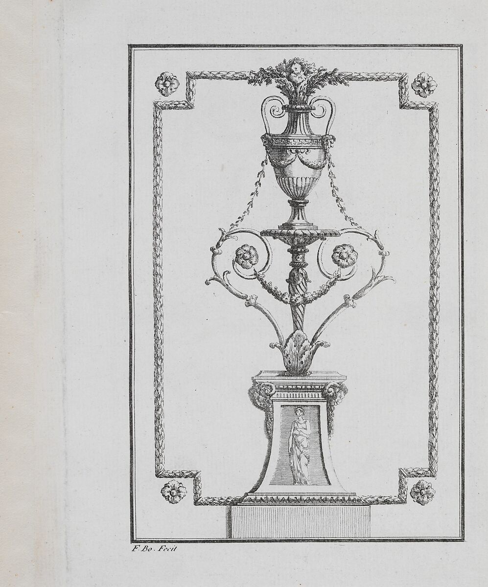 VIIIe Cahier d'Arabesques, Designed and etched by Juste Nathan Boucher (French 1736–1782), Etching