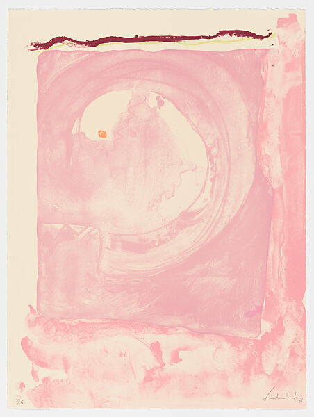 Card, Helen Frankenthaler (American, New York 1928–2011 Darien, Connecticut), Offset color lithograph 