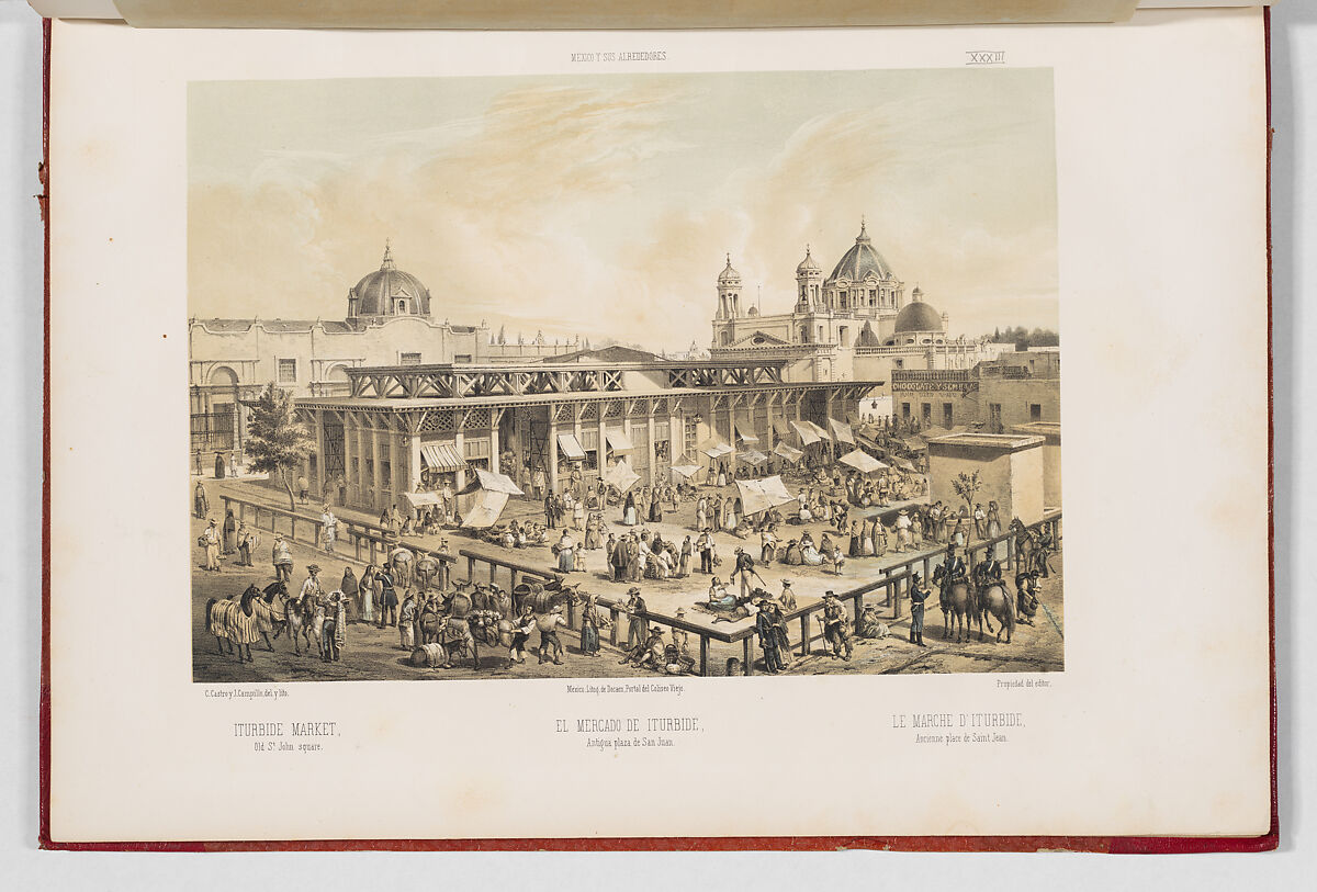 Mexico y sus Alrededores. Colección de monumentos, trajes y paisajes, Casimiro Castro (Mexican, 1826–1889), Lithographs and letterpress