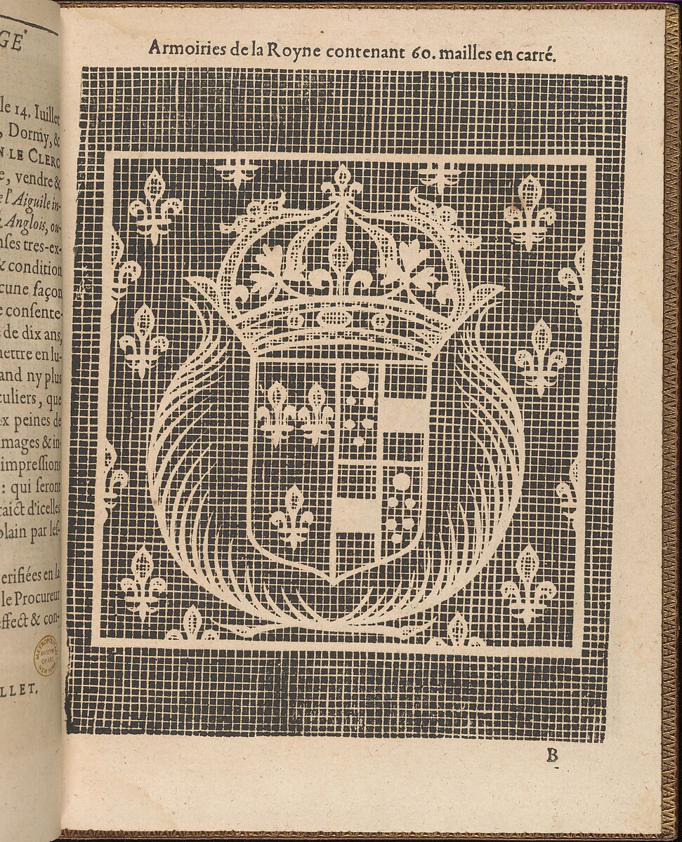 La Pratique de l'Aiguille, Matthias Mignerak, Engraving, woodcut