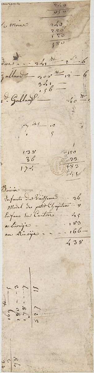 Design for a Frieze, Attributed to Henri Sallembier (French, Paris 1753–1820 Paris), Pen and brown ink, brush and brown wash, over graphite