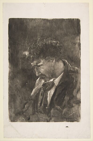 Portrait of James NcNeill Whistler, Charles Abel Corwin (American, Newburgh, New York 1857–1938 Chicago, Illinois), Monotype