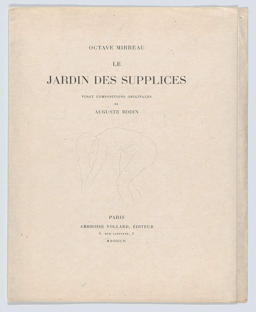 Le Jardin des supplices, Written by Octave-Henri-Marie Mirbeau (French, 1850–1917), Lithographs 