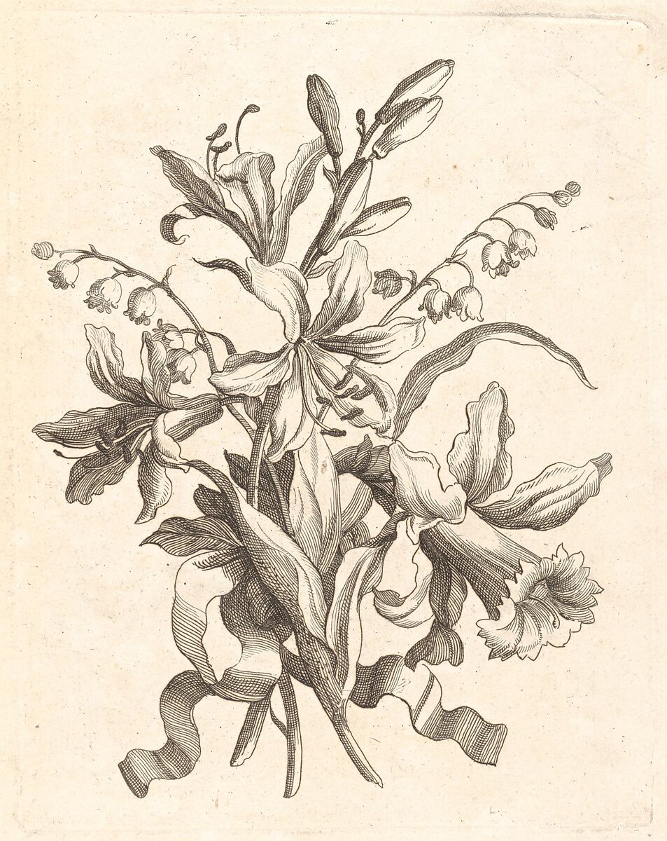 [Small Bouquets], Jean-Baptiste Monnoyer (French, Lille 1636–1699 London), Engraving 