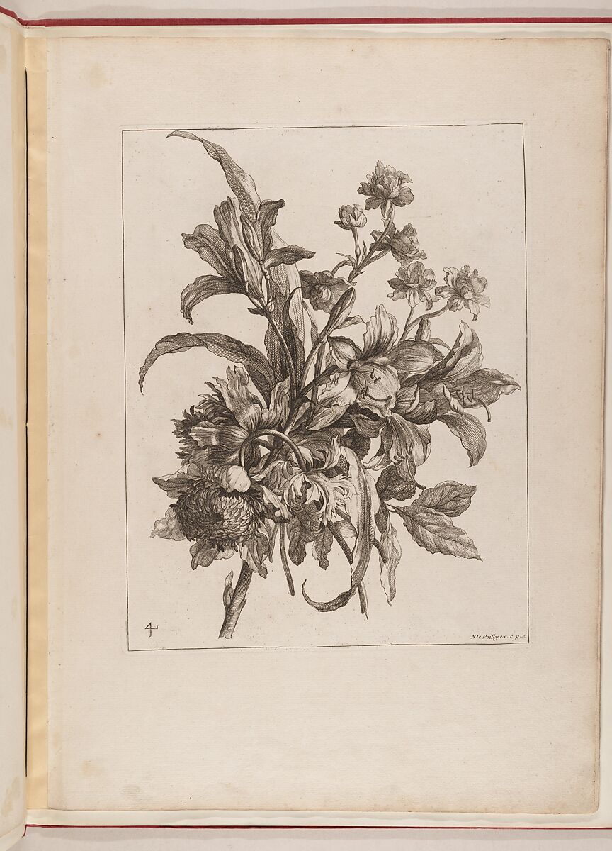 Livre de Toutes Sortes De Fleurs D'apres Nature, Designed by Jean-Baptiste Monnoyer (French, Lille 1636–1699 London), Engraving