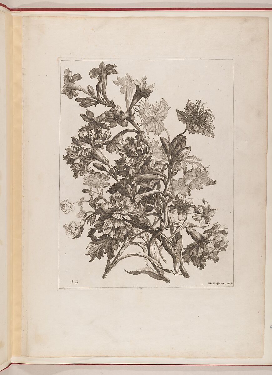 Livre de Toutes Sortes De Fleurs D'apres Nature, Designed by Jean-Baptiste Monnoyer (French, Lille 1636–1699 London), Engraving