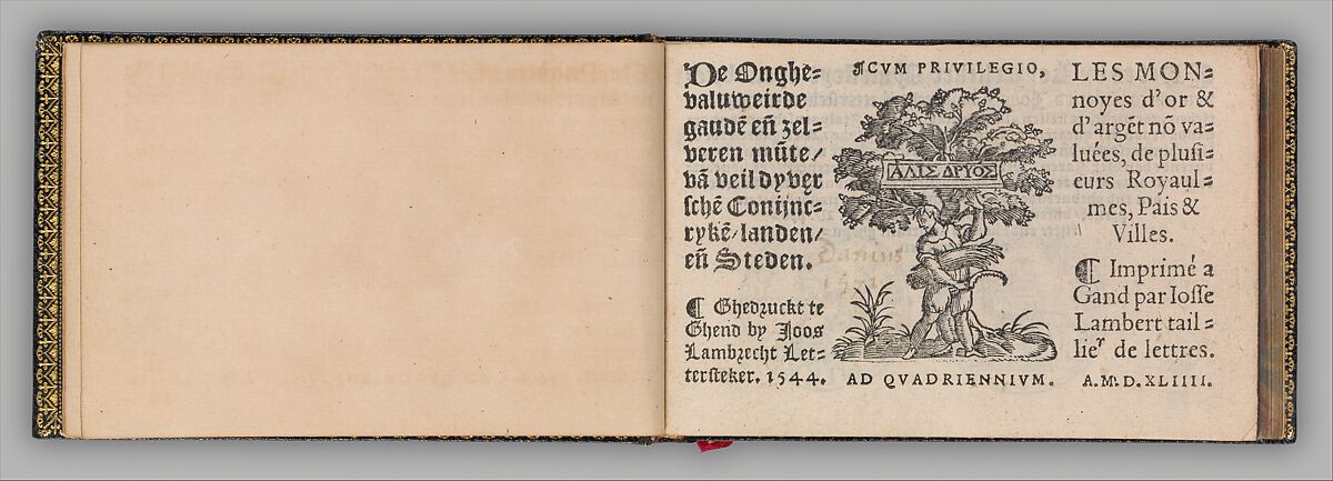 Les Monnoyes d'or & d'argent, Josse Lambert (Flemish, ca. 1491–ca. 1556 Ghent)