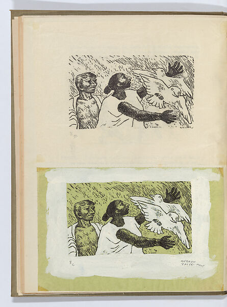 El sombrerón, Bernardo Ortiz de Montellano (Mexican, 1899–1949), Book with proof sheets and original drawings by Alfredo Zalce