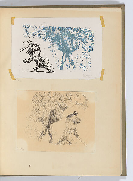 El sombrerón, Bernardo Ortiz de Montellano (Mexican, 1899–1949), Book with proof sheets and original drawings by Alfredo Zalce