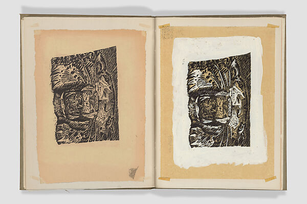 El sombrerón, Bernardo Ortiz de Montellano (Mexican, 1899–1949), Book with proof sheets and original drawings by Alfredo Zalce