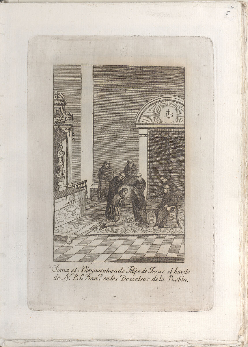 Vida de Felipe de Jesus protomartir de Japón y patrón de su patria México, José María Montes de Oca (Mexican, active 1801–1806), Engravings