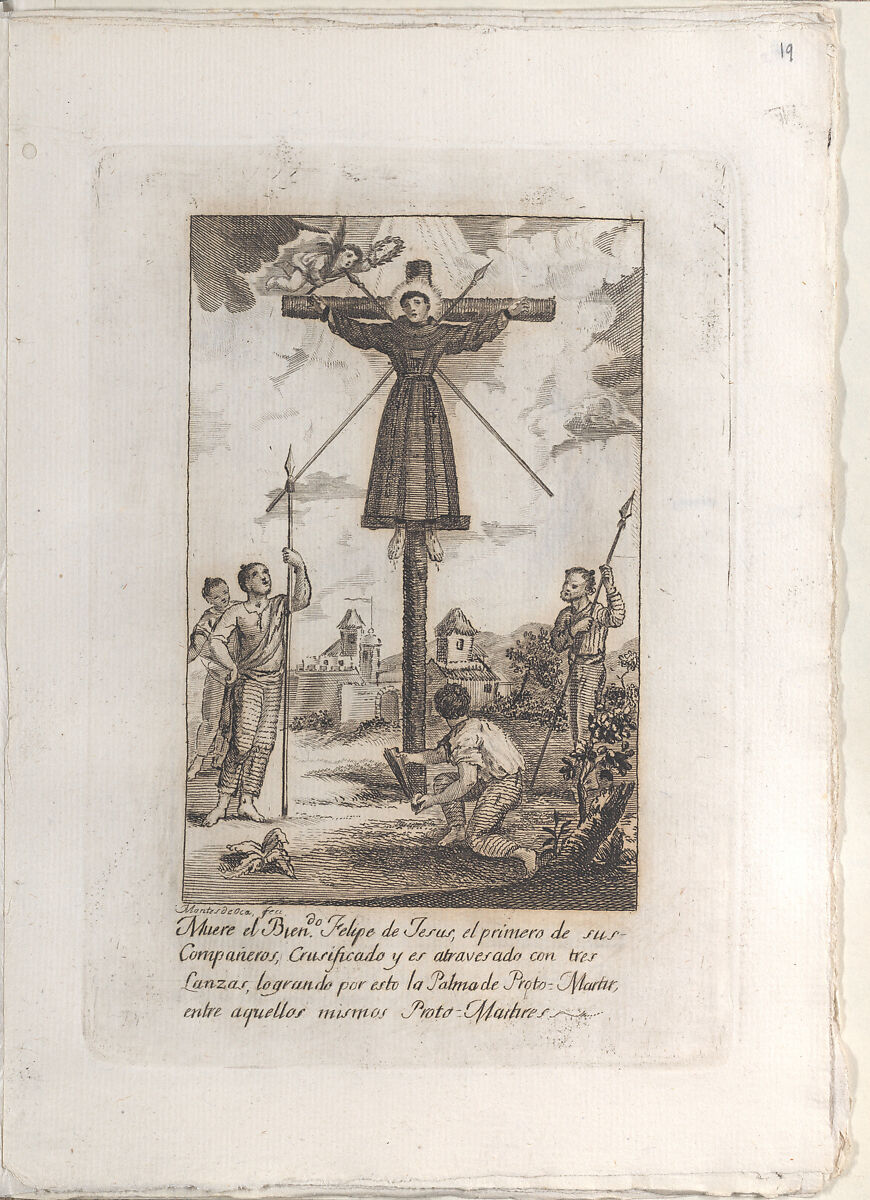 Vida de Felipe de Jesus protomartir de Japón y patrón de su patria México, José María Montes de Oca (Mexican, active 1801–1806), Engravings