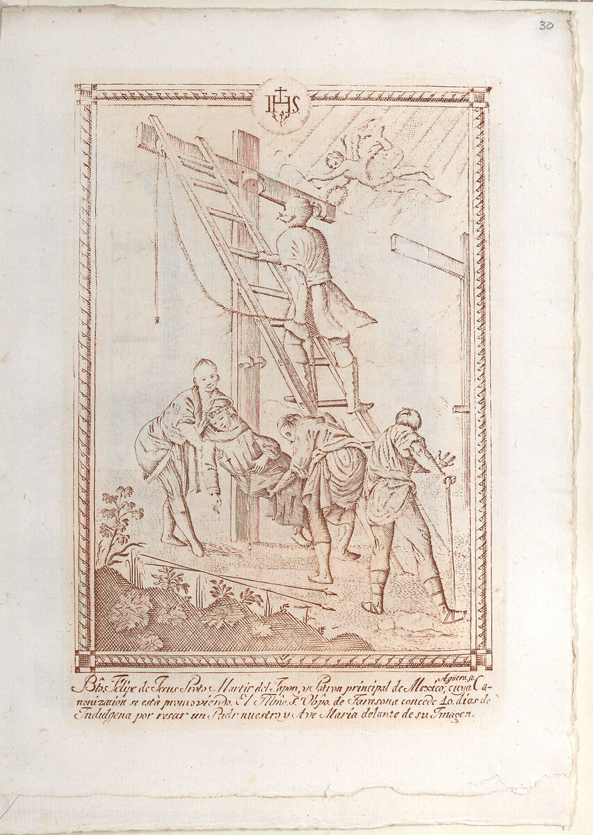 Vida de Felipe de Jesus protomartir de Japón y patrón de su patria México, José María Montes de Oca (Mexican, active 1801–1806), Engravings