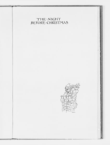 The Night Before Christmas, Arthur Rackham (British, London 1867–1939 Limpsfield, Surrey), Illustrations: photomechanical process