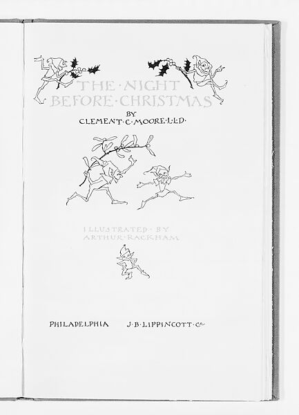 The Night Before Christmas, Arthur Rackham (British, London 1867–1939 Limpsfield, Surrey), Illustrations: photomechanical process
