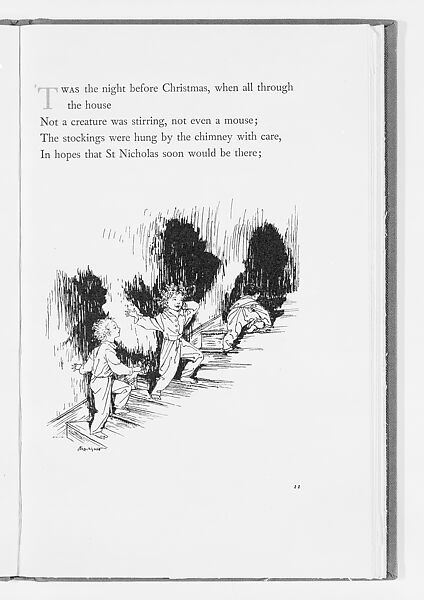 The Night Before Christmas, Arthur Rackham (British, London 1867–1939 Limpsfield, Surrey), Illustrations: photomechanical process
