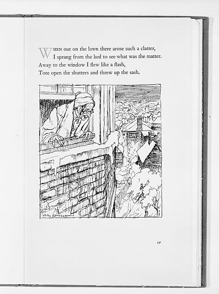 The Night Before Christmas, Arthur Rackham (British, London 1867–1939 Limpsfield, Surrey), Illustrations: photomechanical process