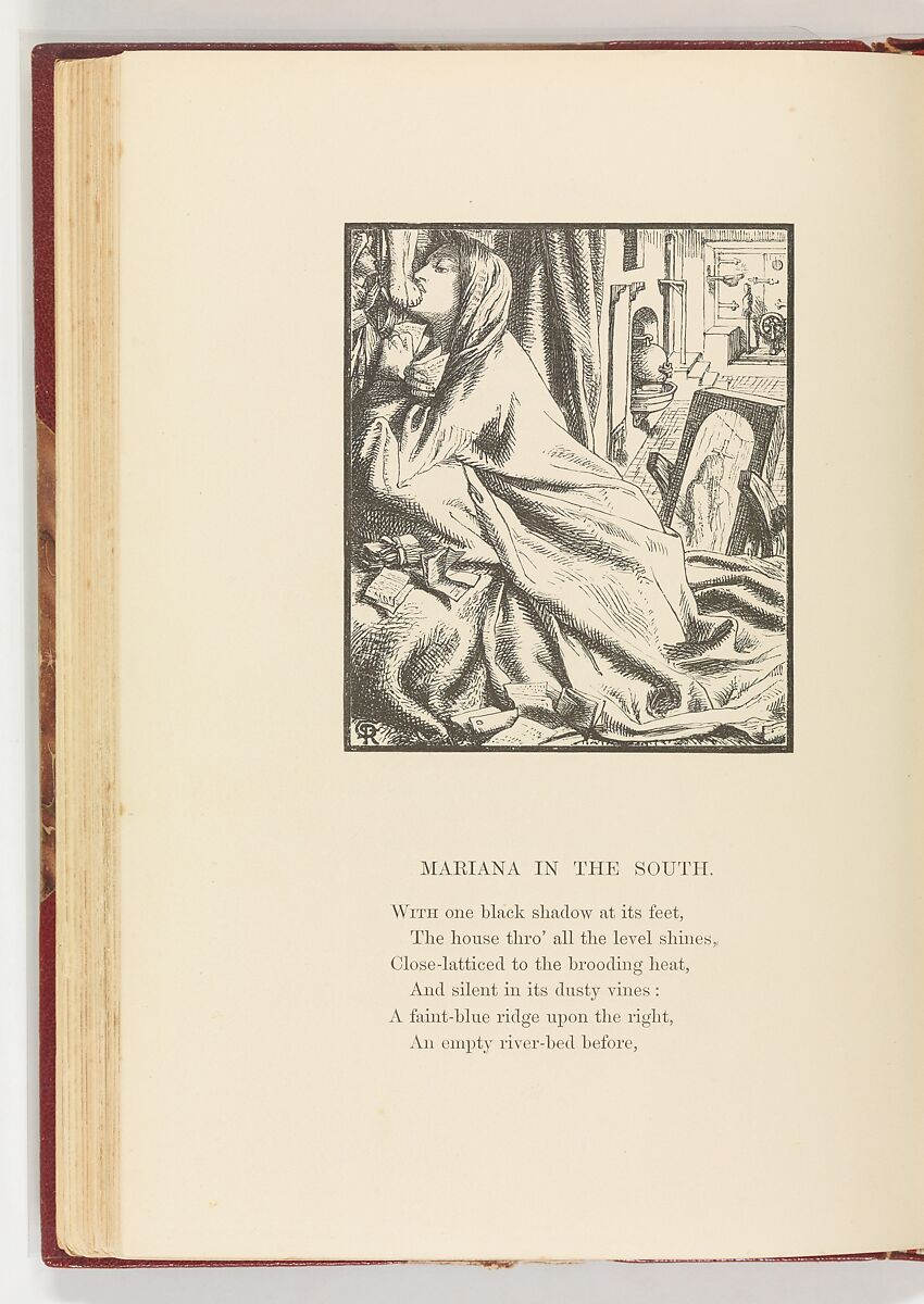 Poems by Alfred Tennyson, Alfred Tennyson (British, Somersby, Lincolnshire 1809–1892 Surrey), Illustrations: mezzotint, wood engraving