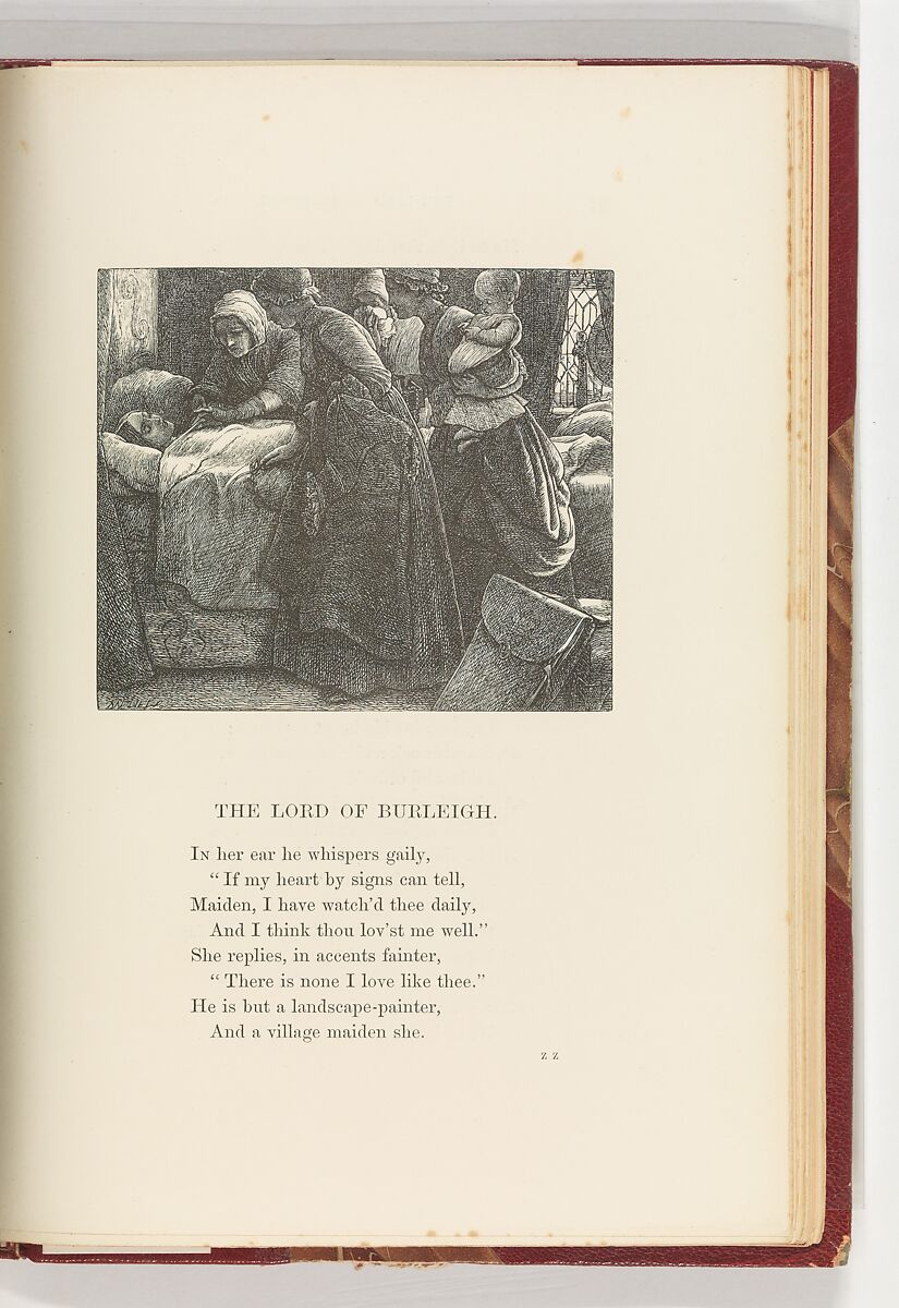 Poems by Alfred Tennyson, Alfred Tennyson (British, Somersby, Lincolnshire 1809–1892 Surrey), Illustrations: mezzotint, wood engraving