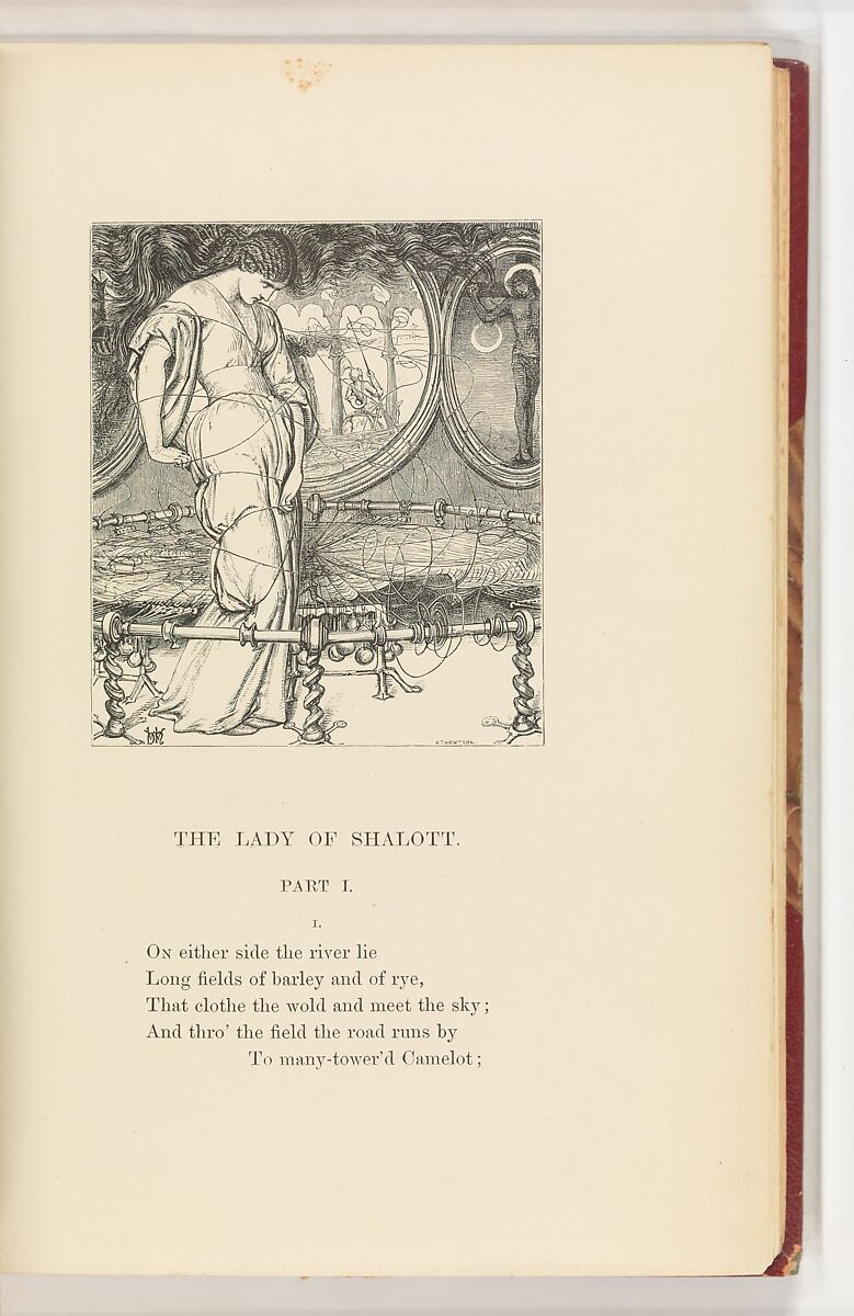 Poems by Alfred Tennyson, Alfred Tennyson (British, Somersby, Lincolnshire 1809–1892 Surrey), Illustrations: mezzotint, wood engraving