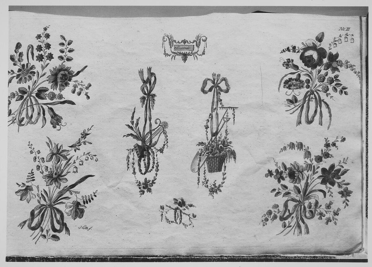 Zeichen-Mahler u. Stickerbuch..., Designed by Johann Friedrich Netto (German, active 1795–1809), plates: engraving, hand colored engraving