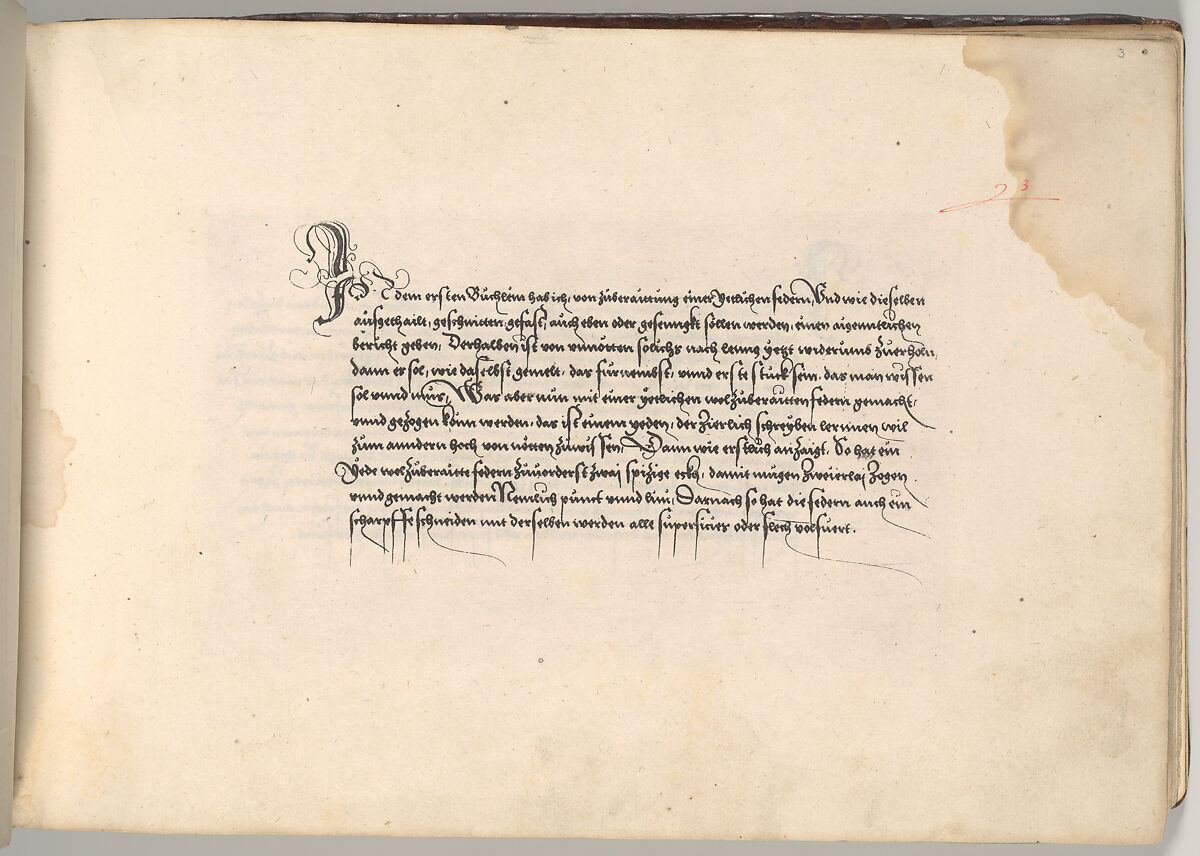 Writing Book (Eine Gute Ordnung und kurtze unterucht' [sic]), Johann Neudörffer the Elder (German, Nuremberg 1497–1563 Nuremberg), plates: etching, some hand colored, manuscript