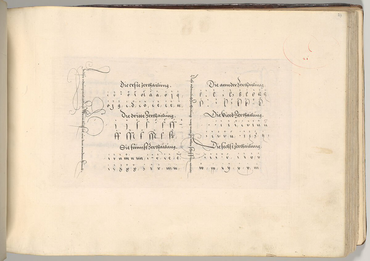 Writing Book (Eine Gute Ordnung und kurtze unterucht' [sic]), Johann Neudörffer the Elder (German, Nuremberg 1497–1563 Nuremberg), plates: etching, some hand colored, manuscript