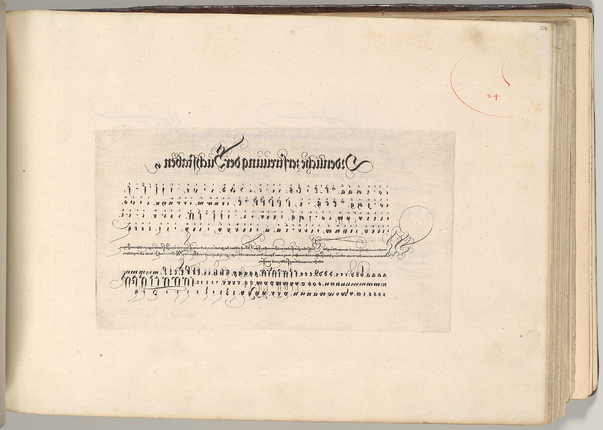 Writing Book (Eine Gute Ordnung und kurtze unterucht' [sic]), Johann Neudörffer the Elder (German, Nuremberg 1497–1563 Nuremberg), plates: etching, some hand colored, manuscript