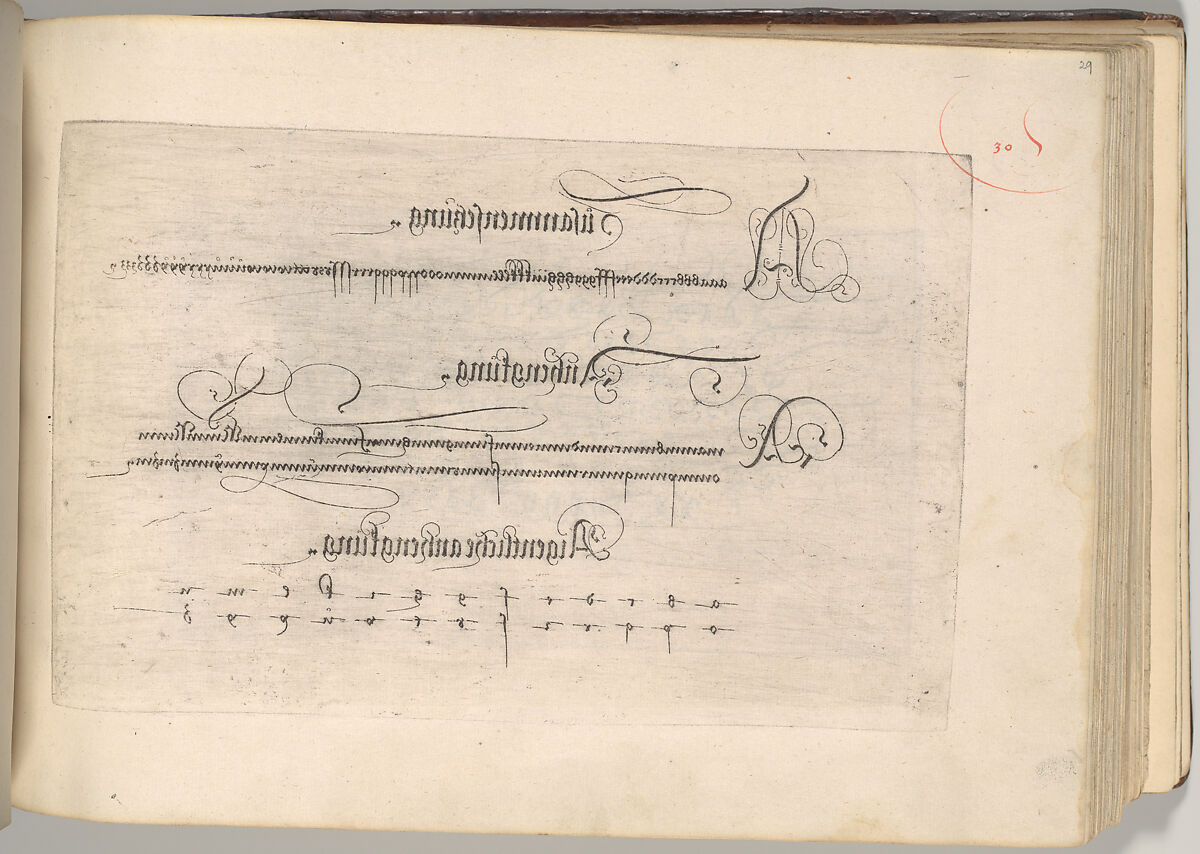 Writing Book (Eine Gute Ordnung und kurtze unterucht' [sic]), Johann Neudörffer the Elder (German, Nuremberg 1497–1563 Nuremberg), plates: etching, some hand colored, manuscript