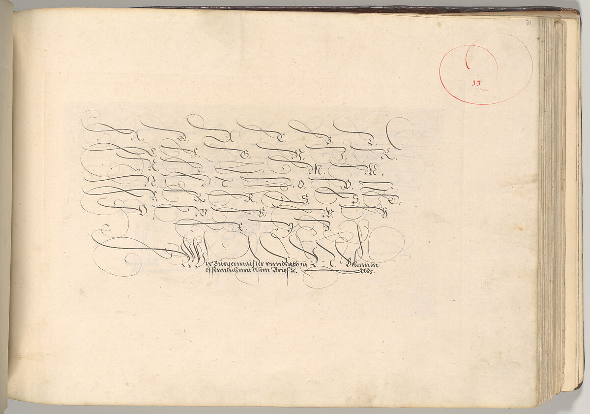 Writing Book (Eine Gute Ordnung und kurtze unterucht' [sic]), Johann Neudörffer the Elder (German, Nuremberg 1497–1563 Nuremberg), plates: etching, some hand colored, manuscript