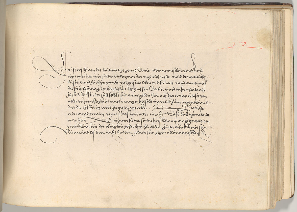 Writing Book (Eine Gute Ordnung und kurtze unterucht' [sic]), Johann Neudörffer the Elder (German, Nuremberg 1497–1563 Nuremberg), plates: etching, some hand colored, manuscript