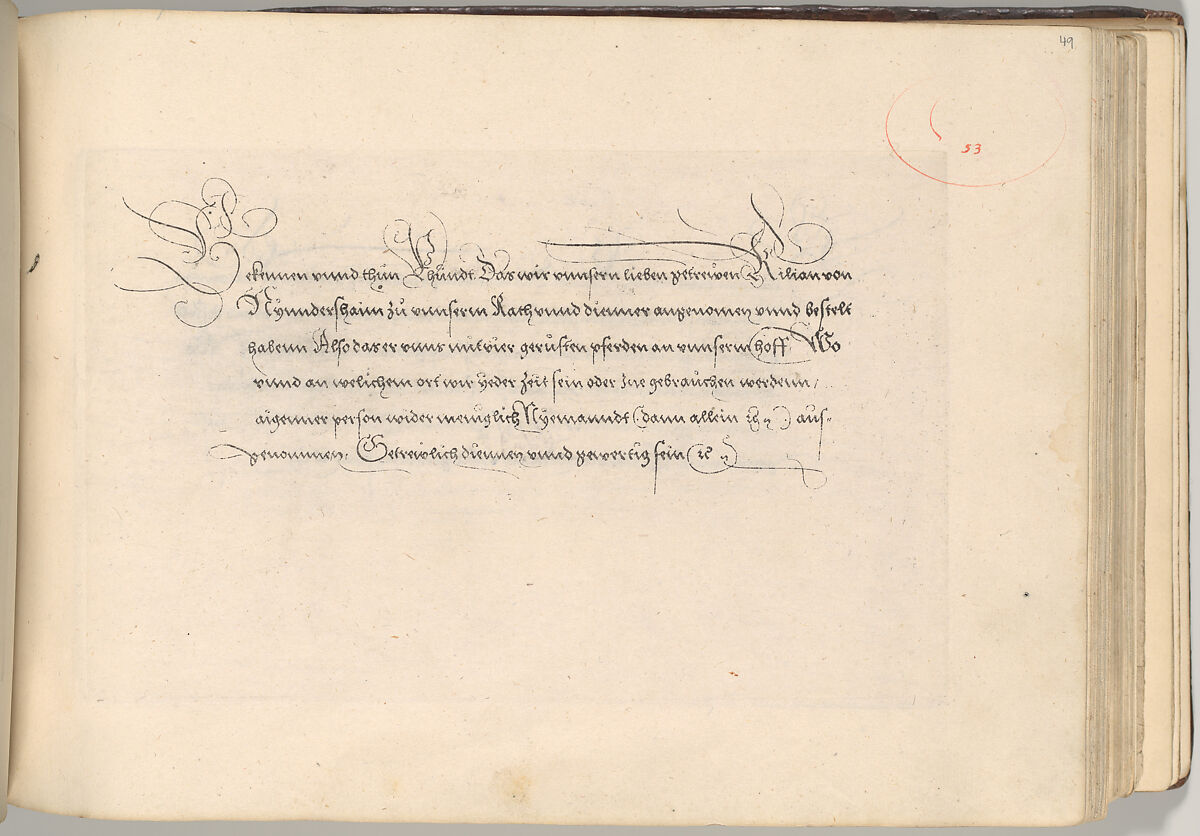 Writing Book (Eine Gute Ordnung und kurtze unterucht' [sic]), Johann Neudörffer the Elder (German, Nuremberg 1497–1563 Nuremberg), plates: etching, some hand colored, manuscript