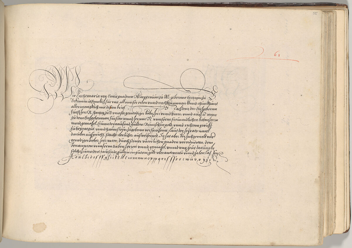 Writing Book (Eine Gute Ordnung und kurtze unterucht' [sic]), Johann Neudörffer the Elder (German, Nuremberg 1497–1563 Nuremberg), plates: etching, some hand colored, manuscript