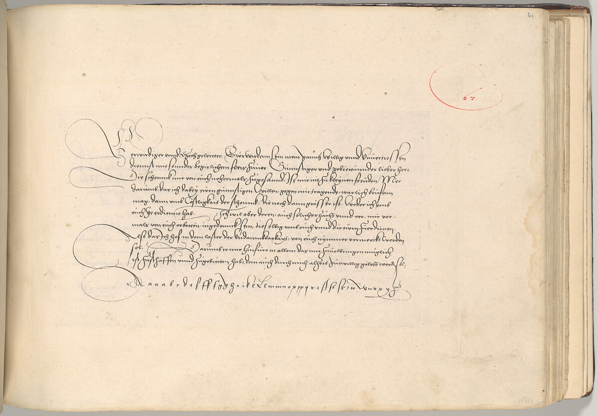 Writing Book (Eine Gute Ordnung und kurtze unterucht' [sic]), Johann Neudörffer the Elder (German, Nuremberg 1497–1563 Nuremberg), plates: etching, some hand colored, manuscript