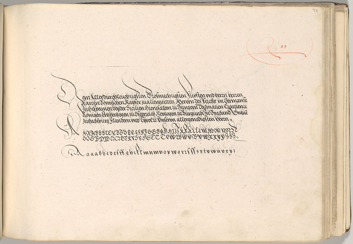 Writing Book (Eine Gute Ordnung und kurtze unterucht' [sic]), Johann Neudörffer the Elder (German, Nuremberg 1497–1563 Nuremberg), plates: etching, some hand colored, manuscript