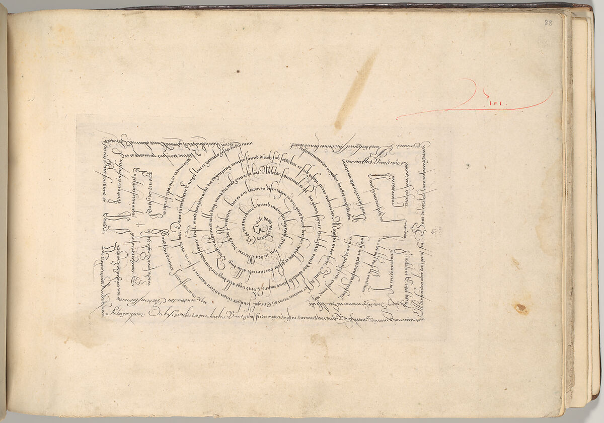 Writing Book (Eine Gute Ordnung und kurtze unterucht' [sic]), Johann Neudörffer the Elder (German, Nuremberg 1497–1563 Nuremberg), plates: etching, some hand colored, manuscript