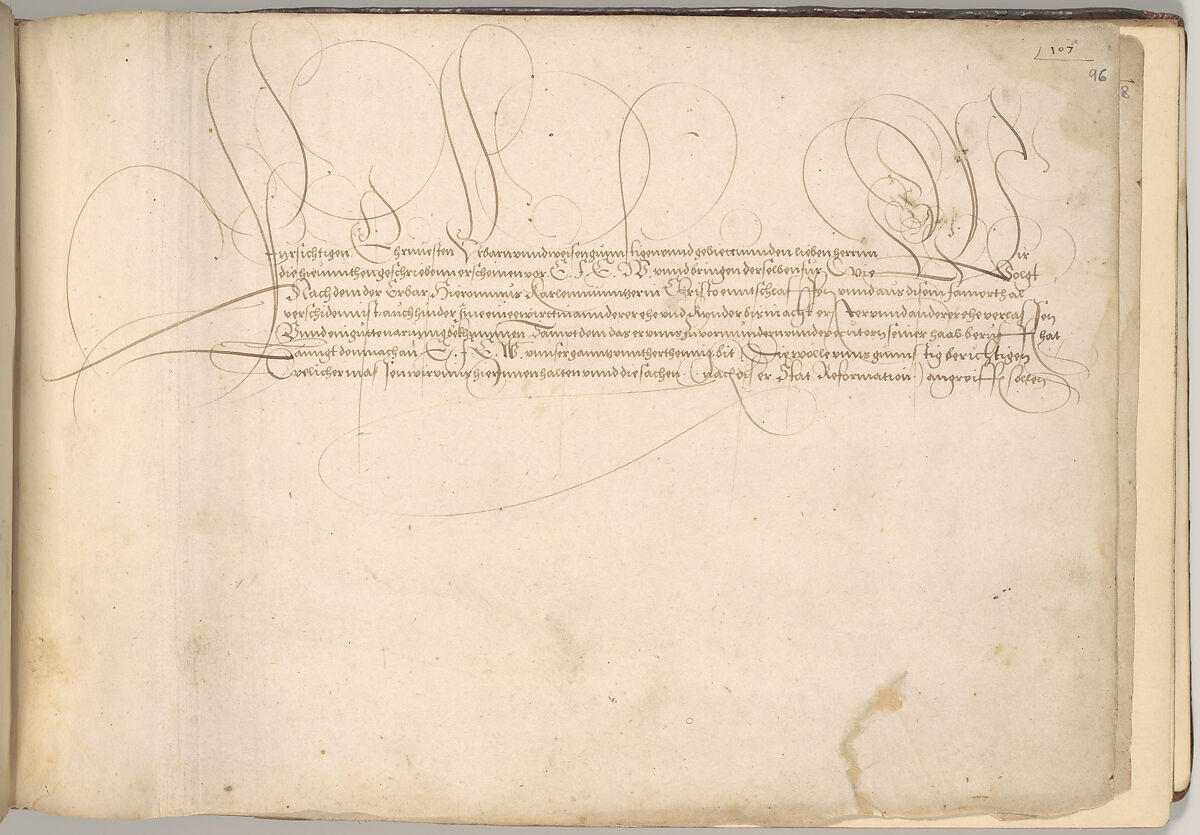 Writing Book (Eine Gute Ordnung und kurtze unterucht' [sic]), Johann Neudörffer the Elder (German, Nuremberg 1497–1563 Nuremberg), plates: etching, some hand colored, manuscript