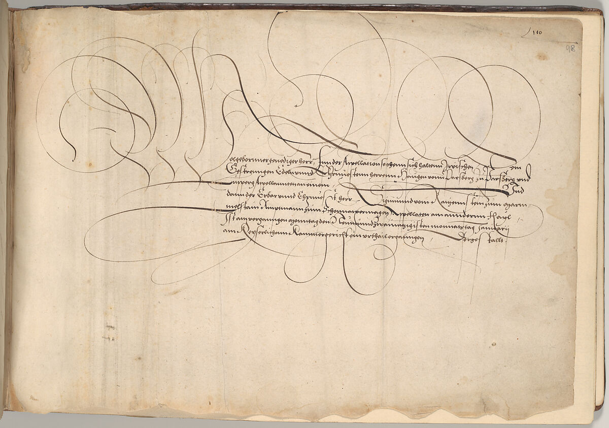 Writing Book (Eine Gute Ordnung und kurtze unterucht' [sic]), Johann Neudörffer the Elder (German, Nuremberg 1497–1563 Nuremberg), plates: etching, some hand colored, manuscript