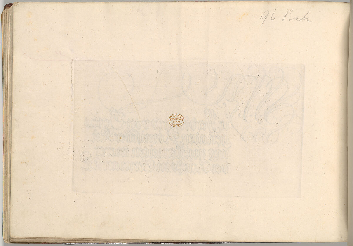 Writing Book (Eine Gute Ordnung und kurtze unterucht' [sic]), Johann Neudörffer the Elder (German, Nuremberg 1497–1563 Nuremberg), plates: etching, some hand colored, manuscript