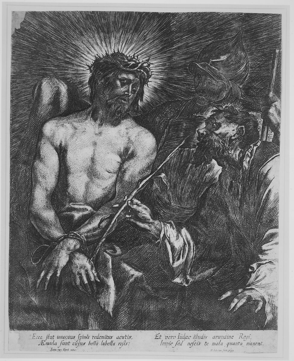 Christ Crowned with Thorns (copy), H. Johnston (British, active late 17th century), Engraving 
