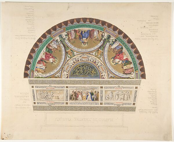 Design for a Ceiling at Théatre Français, Paris