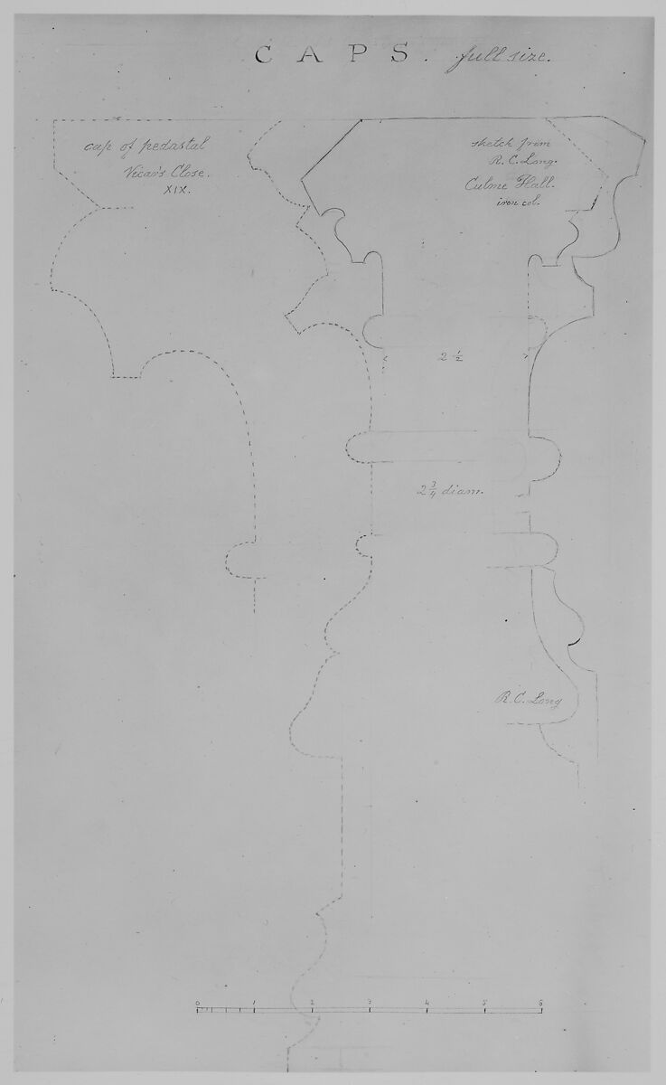 A. J. Davis, Scrapbook VIII, Alexander Jackson Davis (American, New York 1803–1892 West Orange, New Jersey), Bound pages mounted with drawings and prints