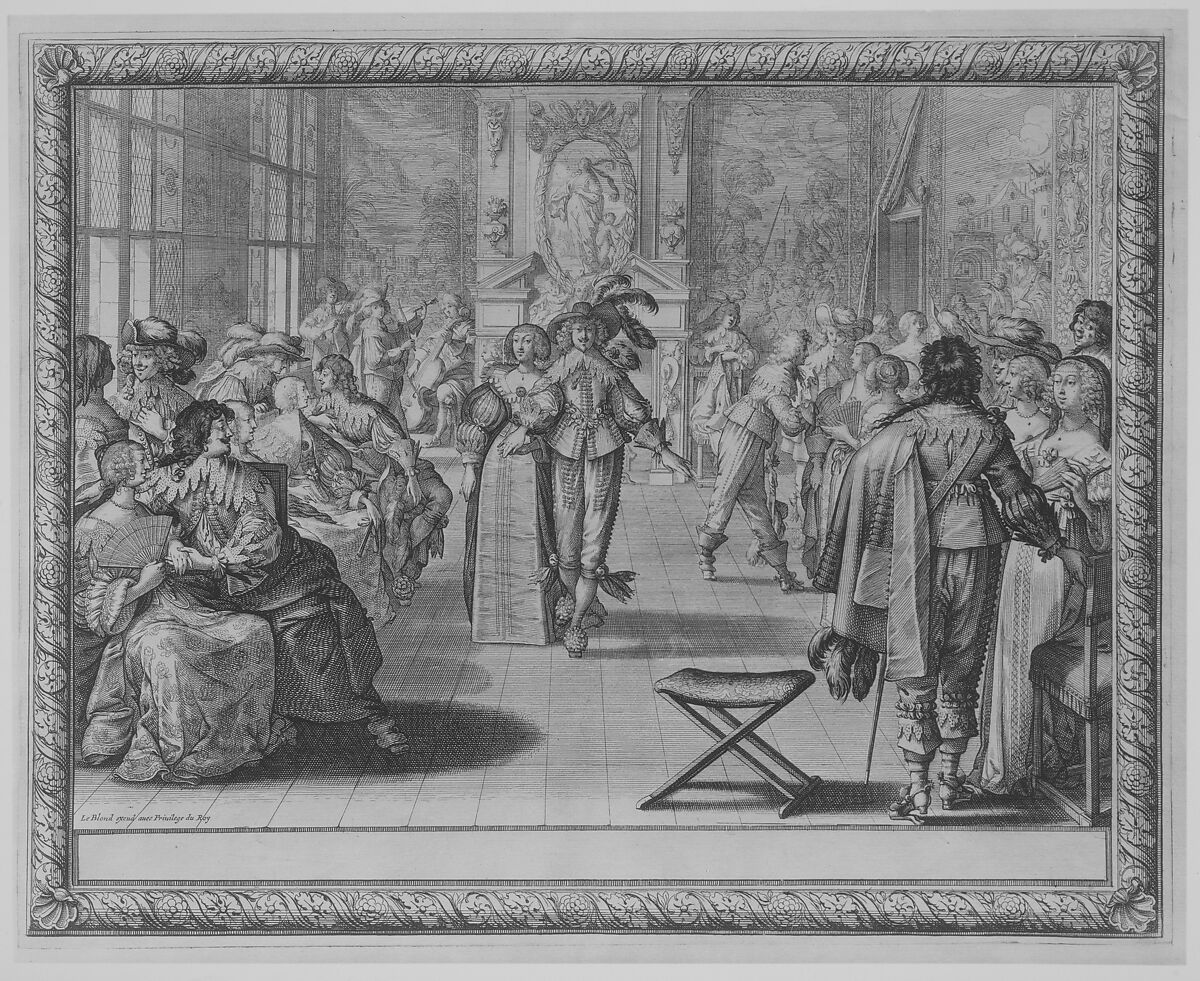 The Ball, Abraham Bosse (French, Tours 1602/04–1676 Paris), Etching; first state of two