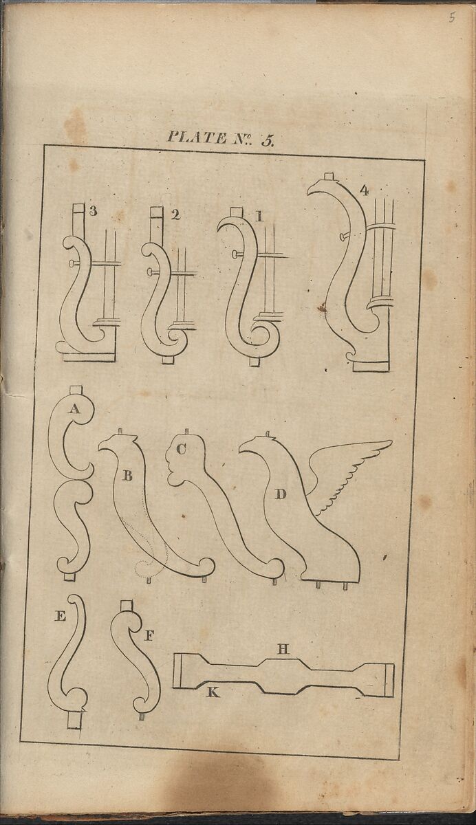 The New York Book of Prices for Manufacturing Cabinet and Chair Work, New-York Society of Cabinet Makers, Illustrations: engravings