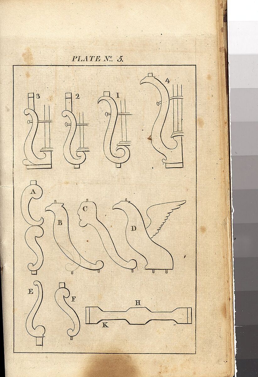 The New York Book of Prices for Manufacturing Cabinet and Chair Work, New-York Society of Cabinet Makers, Illustrations: engravings