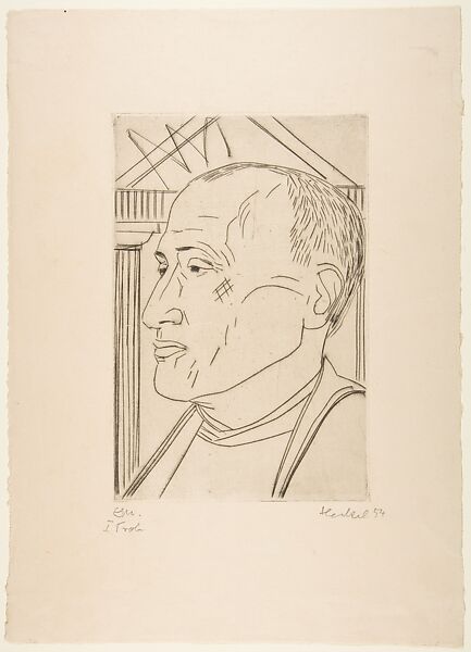 The Friend, Erich Heckel (German, Döbeln 1883–1970 Radolfzell), Etching; second state