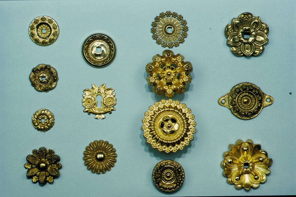 Furniture Hardware, Henry Kellam Hancock (1816–1851), Gilt brass