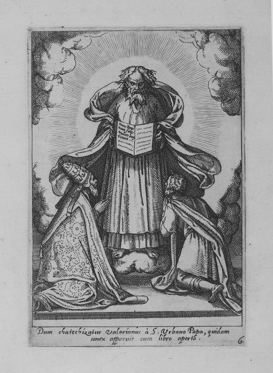 Saint Cecilia. Vita et matyrium S. et gloriosae..., Bernardino Passeri (Italian, active Rome, ca. 1577–85), Woodcut